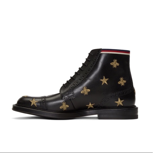 gucci bee and star boots